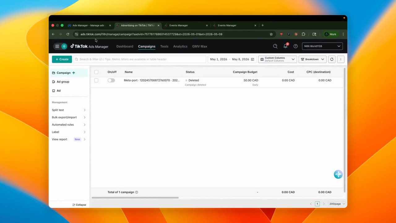 An AI Empire module running live